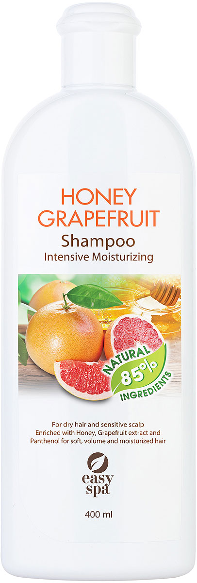 Easy Spa Шампунь для cухих волос и чувствительной кожи головы Honey Grapefruit, 400 мл
