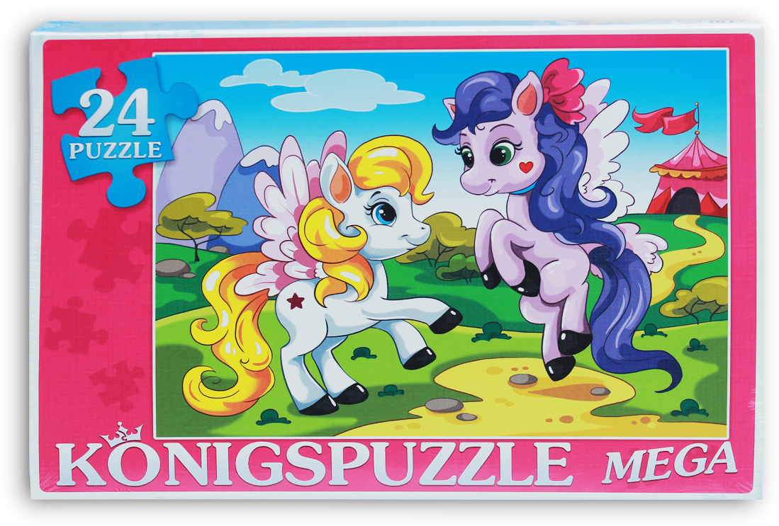 Konigspuzzle Мега-пазл для малышей Пони на прогулке