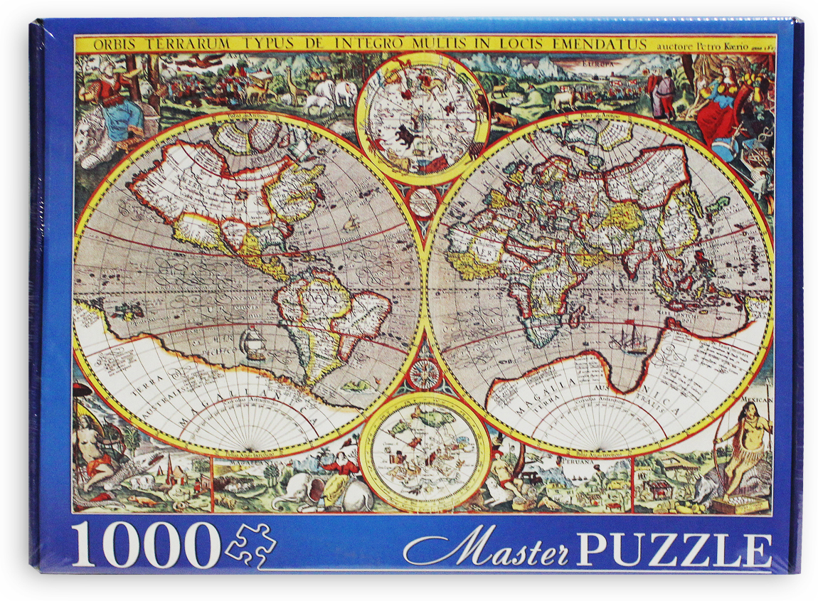 Masterpuzzle Пазл Древняя карта мира