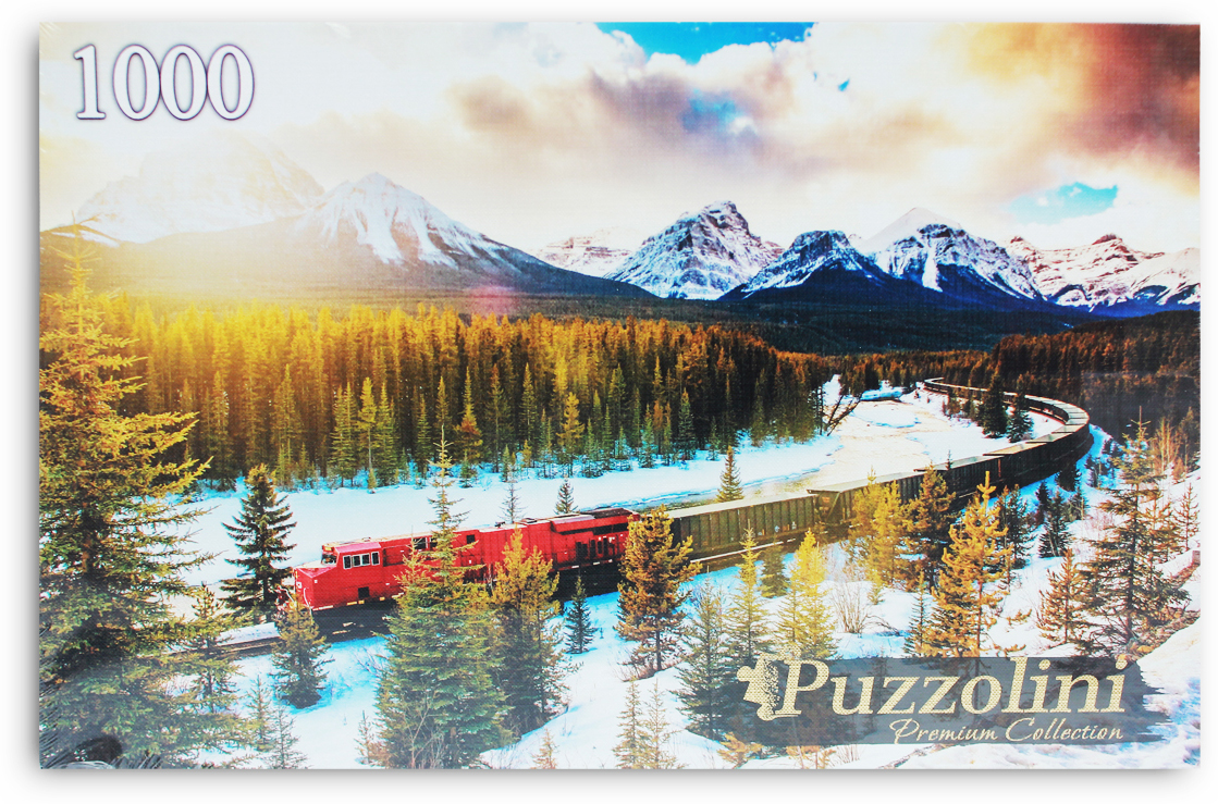 Puzzolini Пазл Канада Поезд в парке Банф
