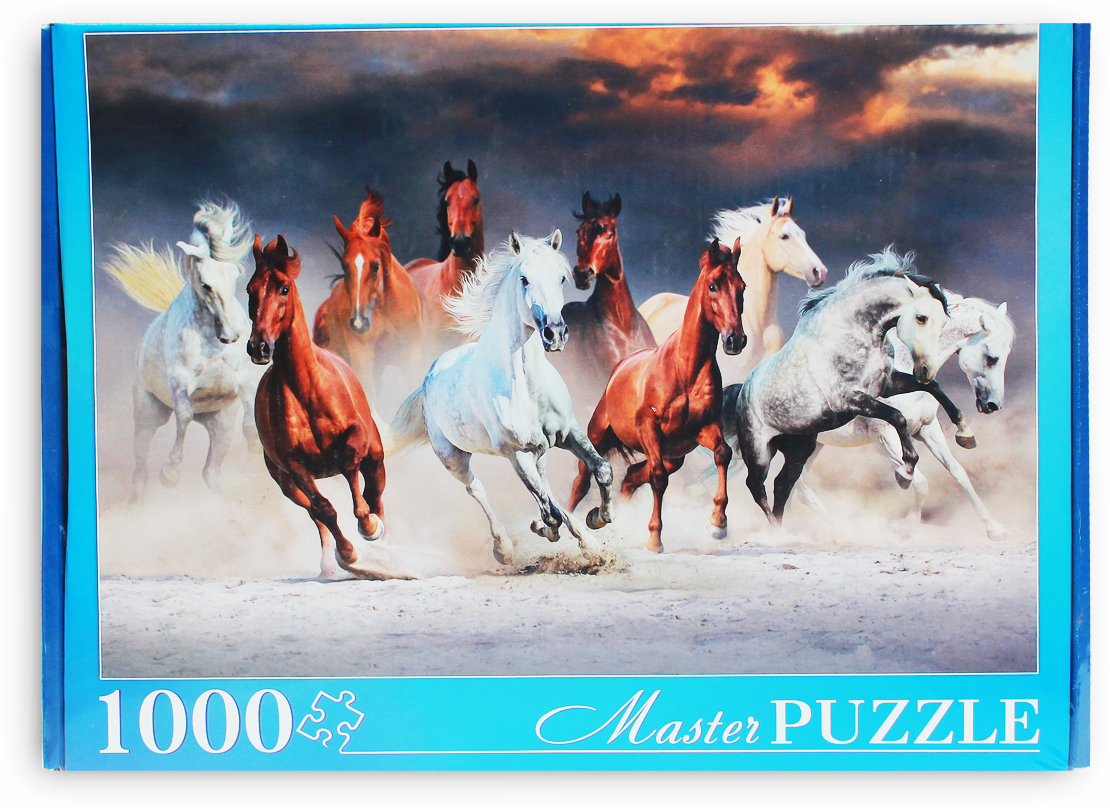 Masterpuzzle Пазл Табун красивых лошадей