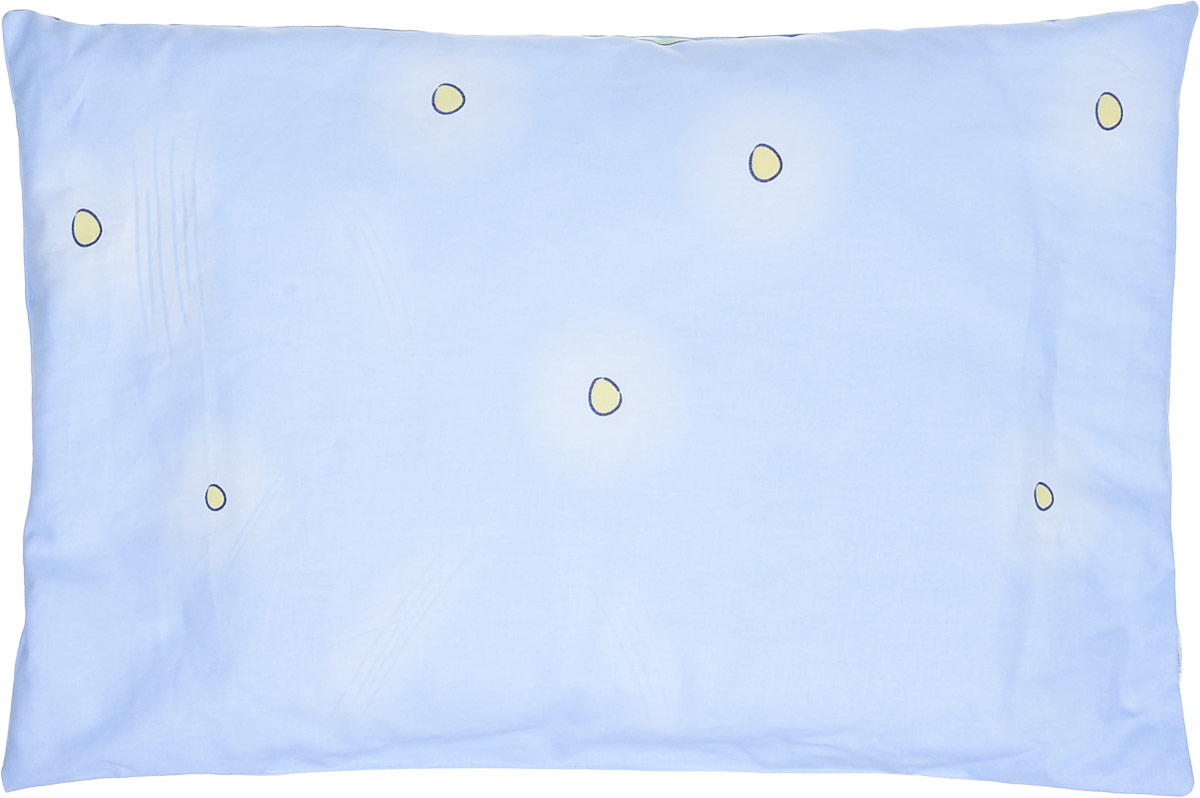 Сонный гномик Подушка детская цвет голубой желтый 60 х 40 см 555Б