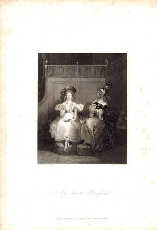 Моя тётя Мэнсфилд. Офорт. Англия, Лондон, 1836 год