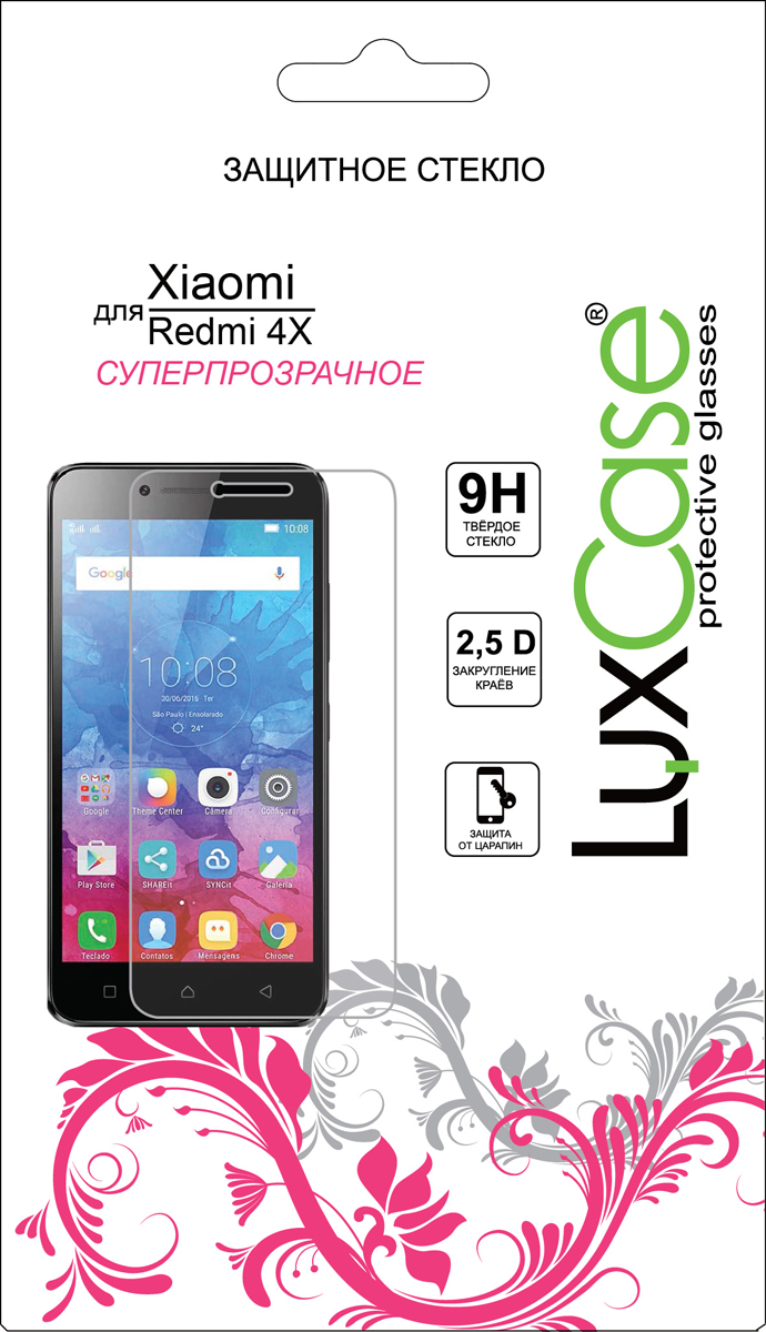 LuxCase защитное стекло для Xiaomi Redmi 4X luxcase защитное стекло luxcase для xiaomi redmi note 5a 5aprime