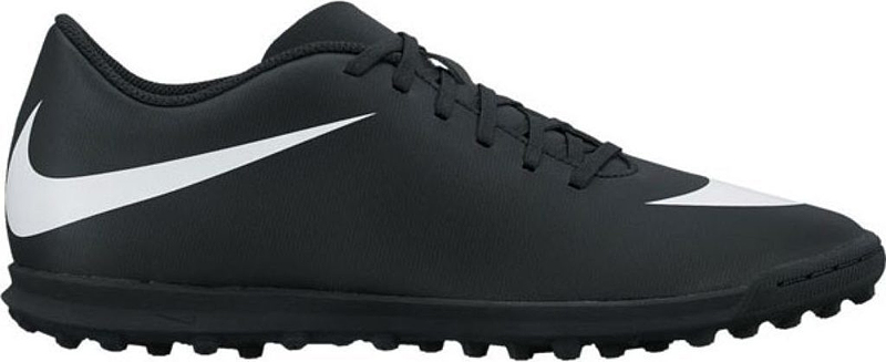 Бутсы мужские Nike BravataX II (TF) , цвет: черный, белый. 844437-001. Размер 8,5 (41)