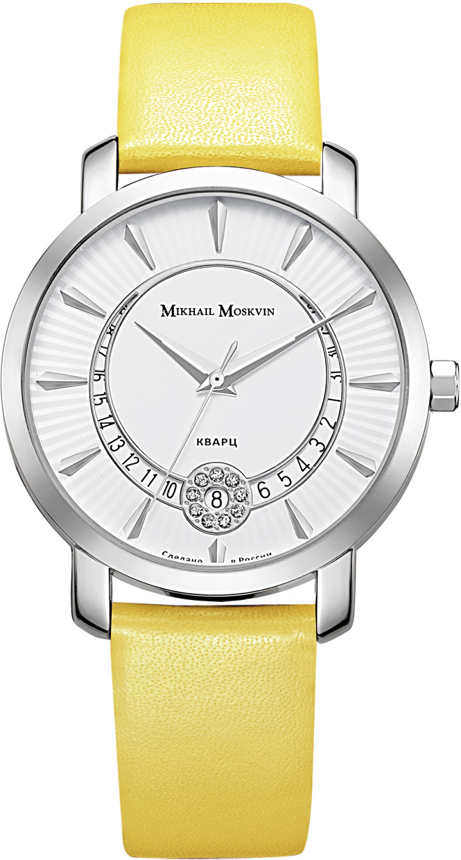 Часы наручные женские Mikhail Moskvin, цвет: серебристый, светло-желтый. 1253A1L1-16