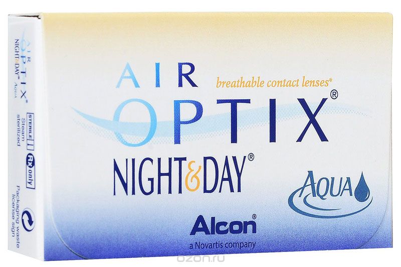 Alcon-CIBA Vision контактные линзы Air Optix Night & Day Aqua (3шт / 8.6 / -3.25)