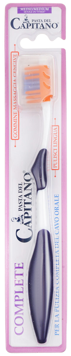 Pasta del Capitano Зубная щетка Профессиональный уход средней жесткости цвет фиолетовый