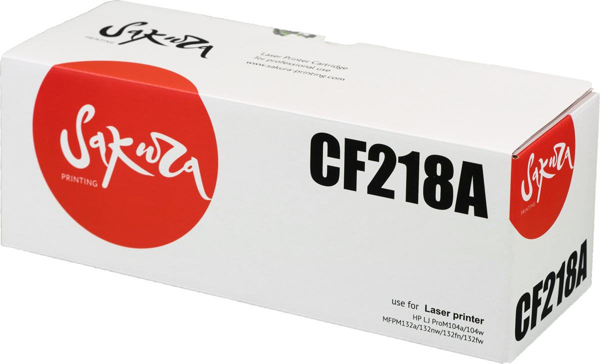 Sakura CF218A, Black тонер-картридж для HP LJ Pro m104a/m104w/m132a/m132fn/m132fw/m132nw