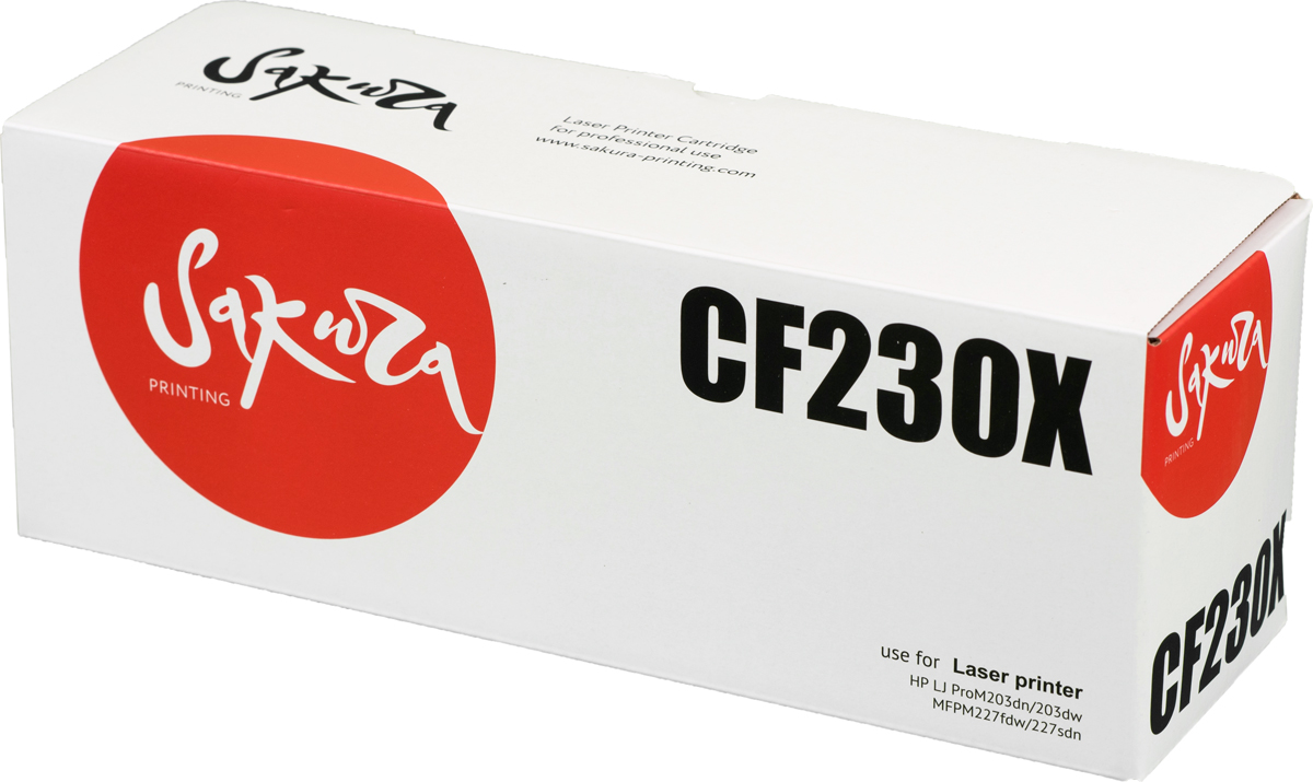 Sakura CF230X, Black тонер-картридж для HP LJ Pro m203dn/m203dw/m227dw/m227fdw/m227sdn