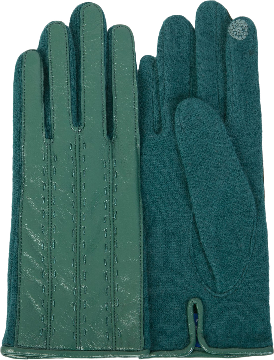 Перчатки женские Dali Exclusive, цвет: зеленый. i.LT_VASSA/ALPINE. Размер L (7,5)