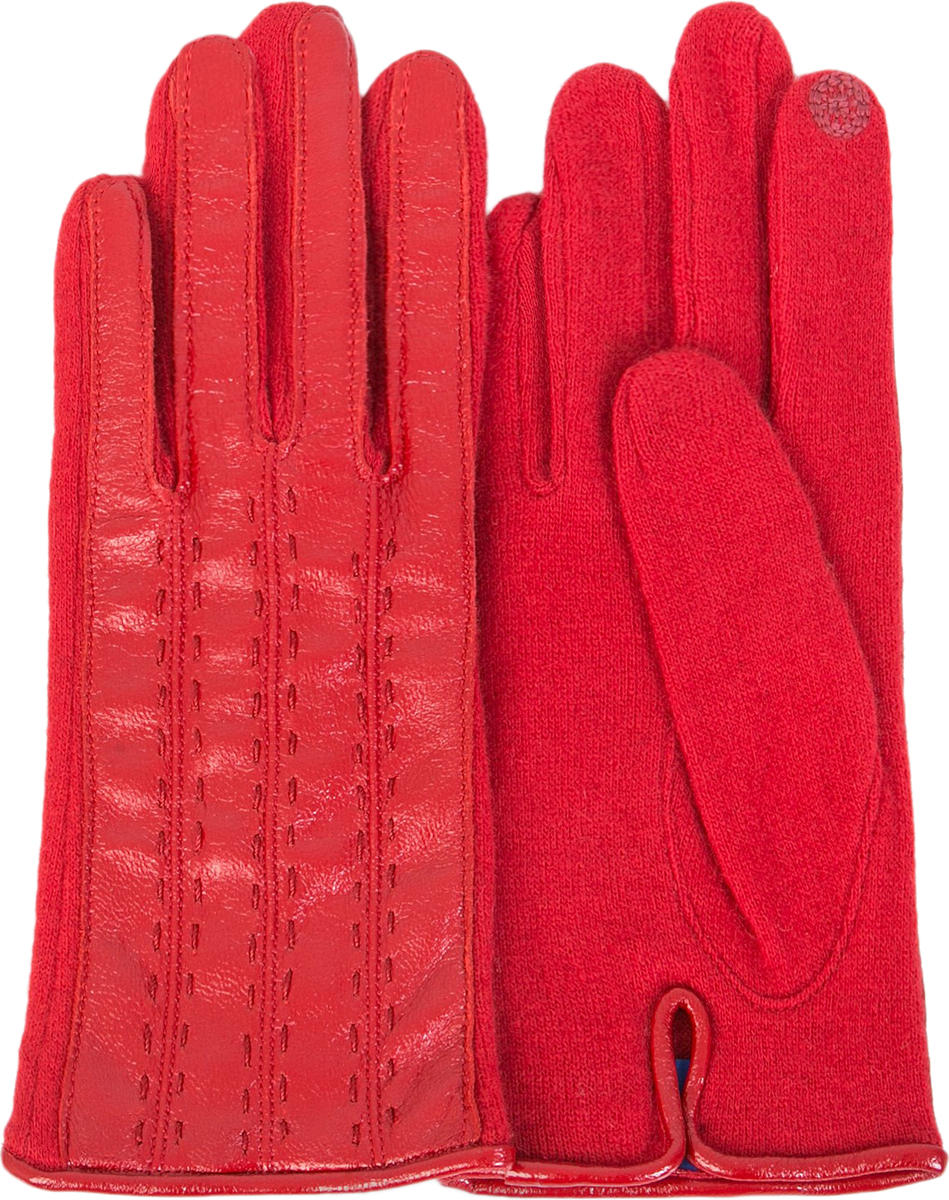 Перчатки женские Dali Exclusive, цвет: красный. i.LT_VASSA/TANGO. Размер L (7,5)
