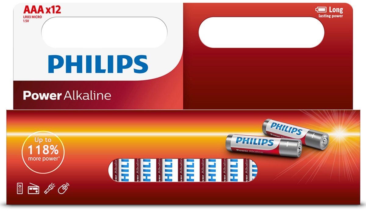 Батарейка щелочная Philips 