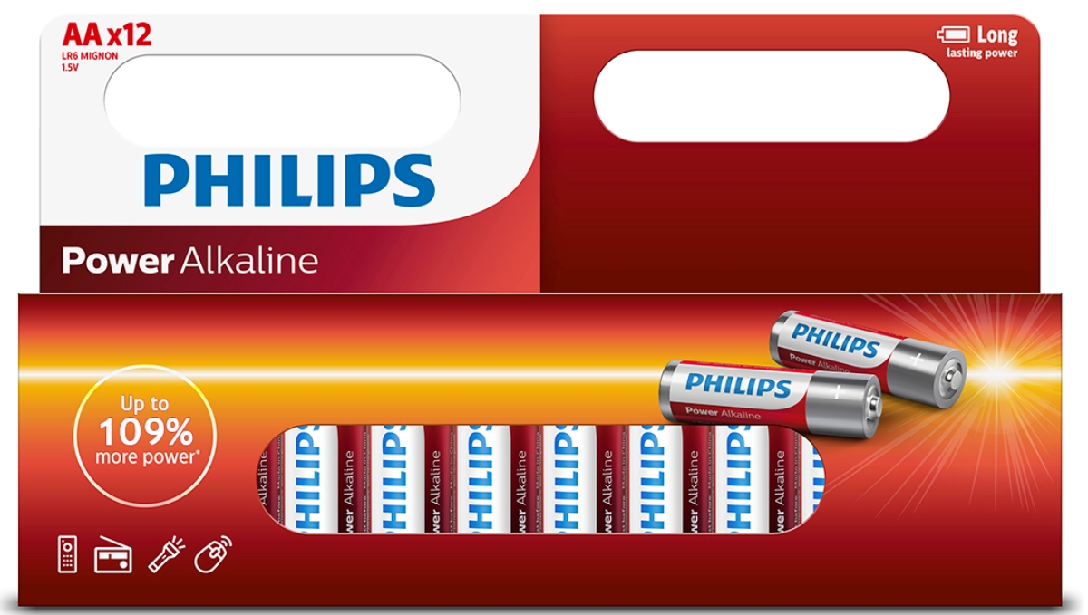 Батарейка щелочная Philips 