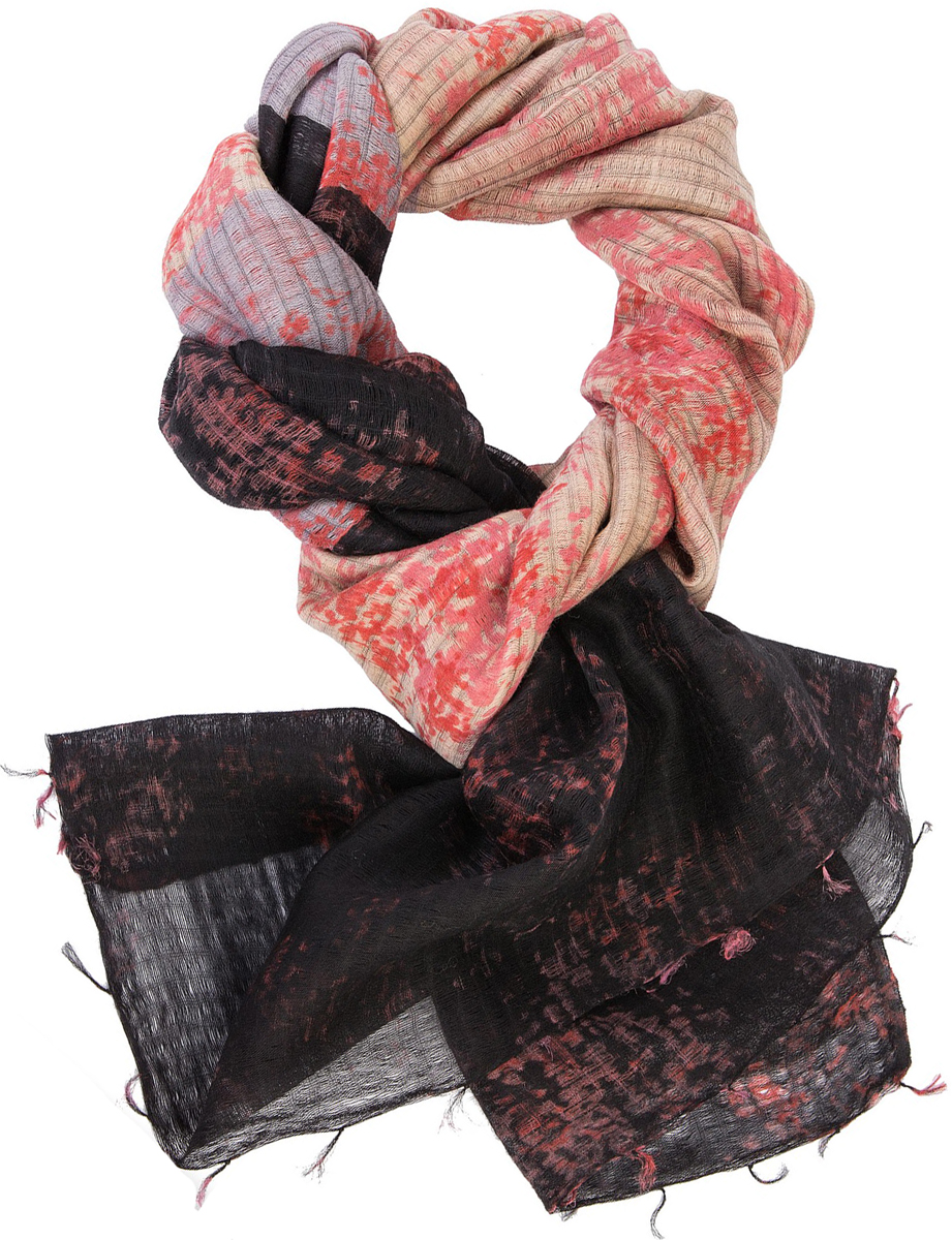 Палантин женский Michel Katana, цвет: мультиколор. SW-SMALL.FL/PINK. Размер 100 x 200 см