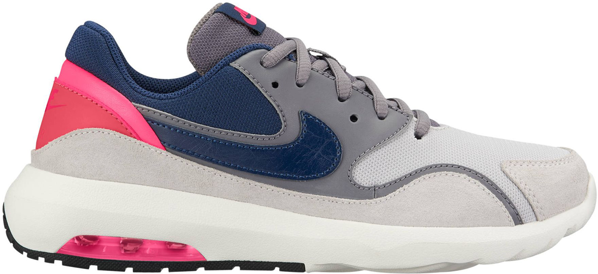 Кроссовки женские Nike Air Max Nostalgic, цвет: синий, серый, розовый. 916789-002. Размер 5,5 (35)