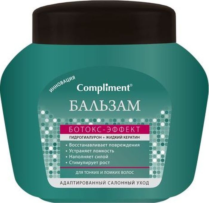 Compliment Бальзам Ботокс-эффект для тонких волос, 500 мл