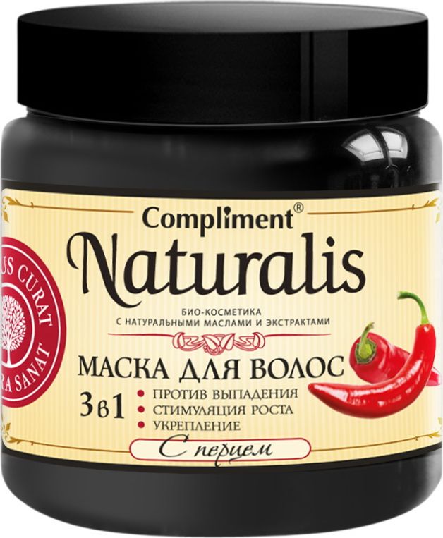 Compliment Натуралис Маска для волос 3в1 с перцем, 500 мл