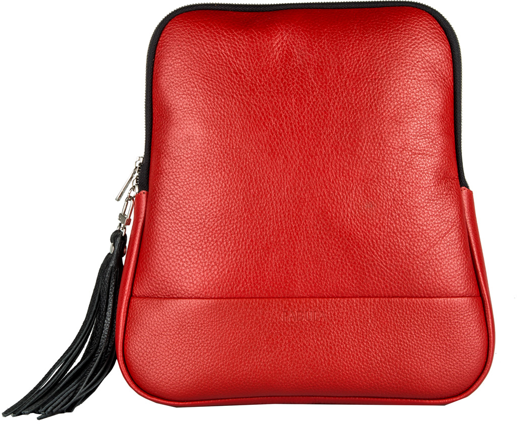 Сумка-рюкзак женская Fabula, цвет: красный, черный. S.141/1.BK