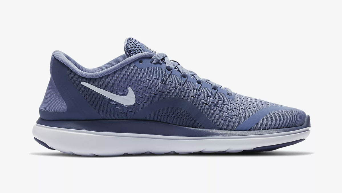 Кроссовки для бега женские Nike Flex 2017 Rn, цвет: синий. 898476-502. Размер 6,5 (36,5)