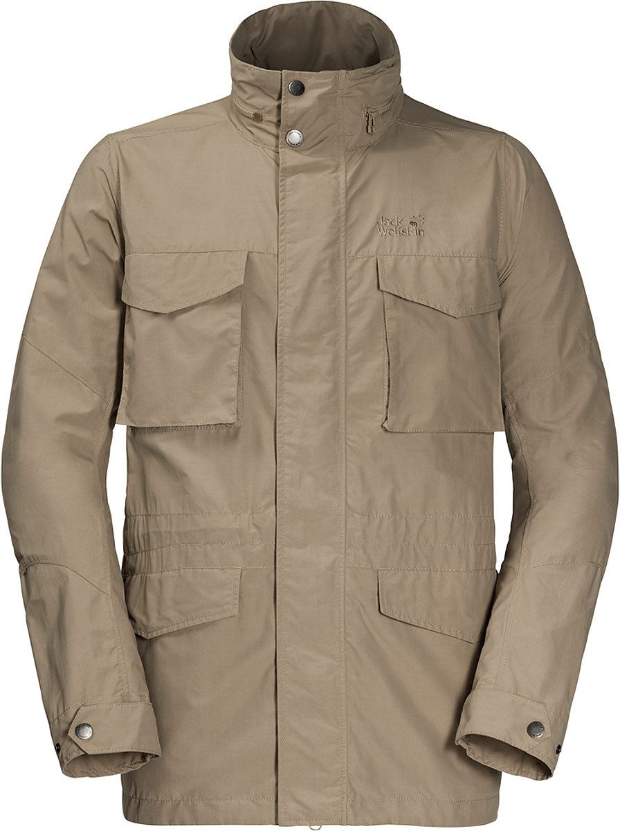 Куртка мужская Jack Wolfskin Freemont Fieldjacket, цвет: бежевый. 1304422-5605. Размер XXL (54) куртки jack wolfskin куртка rock valley women