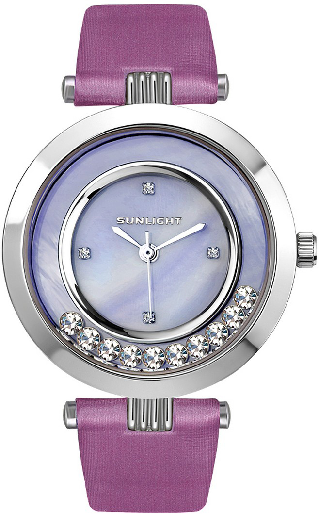 Часы наручные женские Sunlight, цвет: фиолетовый. S320ASZ-01SV