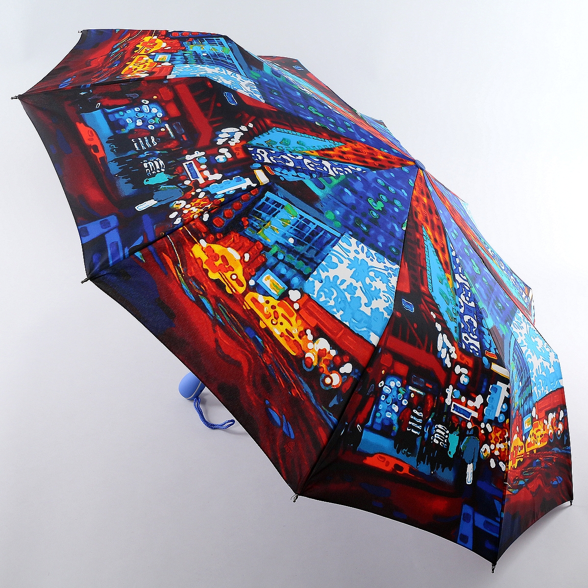 Зонт женский Zest, автомат, 3 сложения, цвет: лазурный, бордовый, голубой. 239666-61