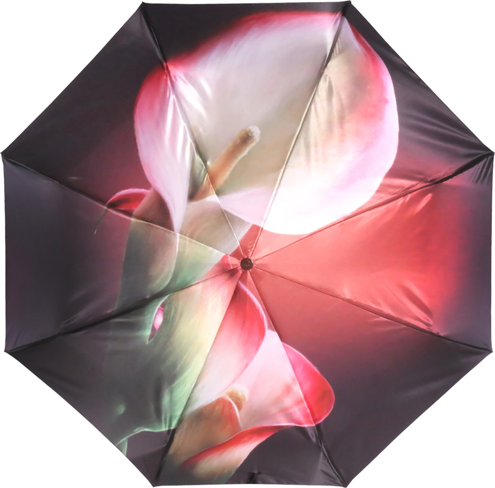 Зонт женский Trust, автомат, 3 сложения, цвет: коралловый, темно-бордовый. 30471-98