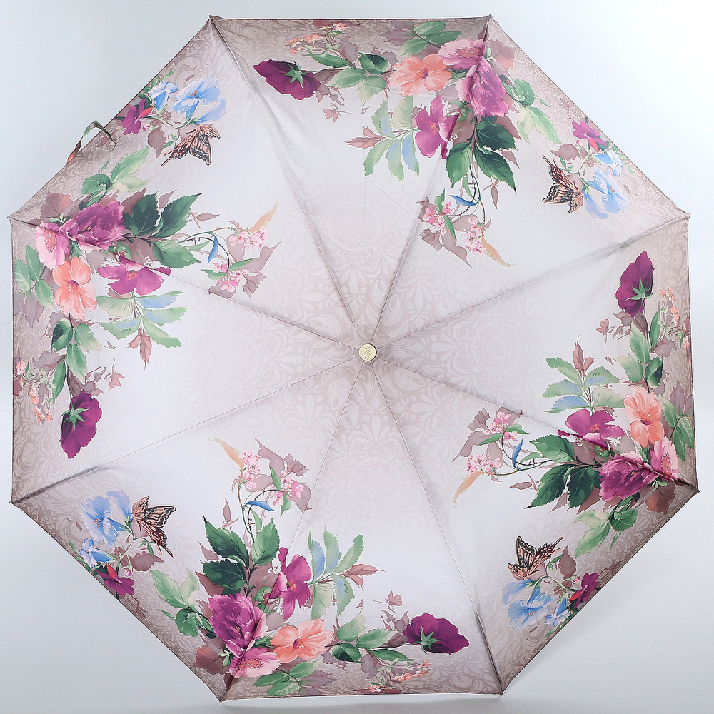 Зонт женский Trust, автомат, 3 сложения, цвет: фиолетовый, розовый, зеленый. 31476-1640