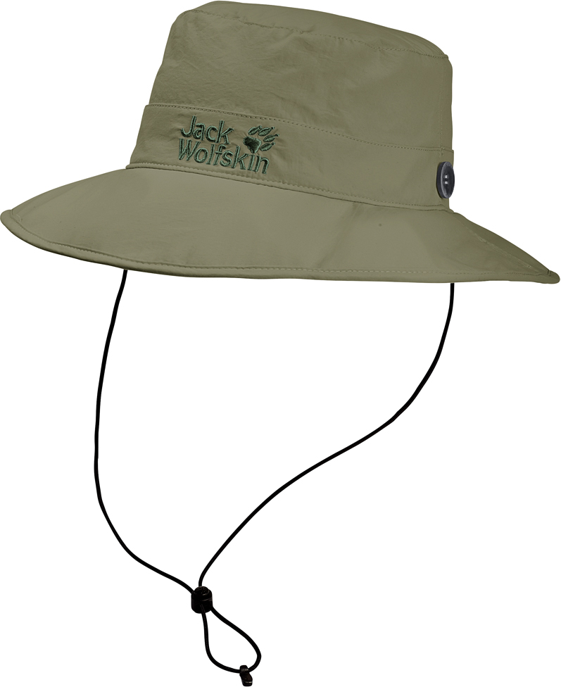 Панама Jack Wolfskin Supplex Mesh Hat, цвет: хаки. 1902042-4288. Размер M (54/57)