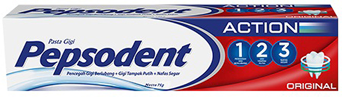 Pepsodent Зубная паста Action 1,2,3, 75 г