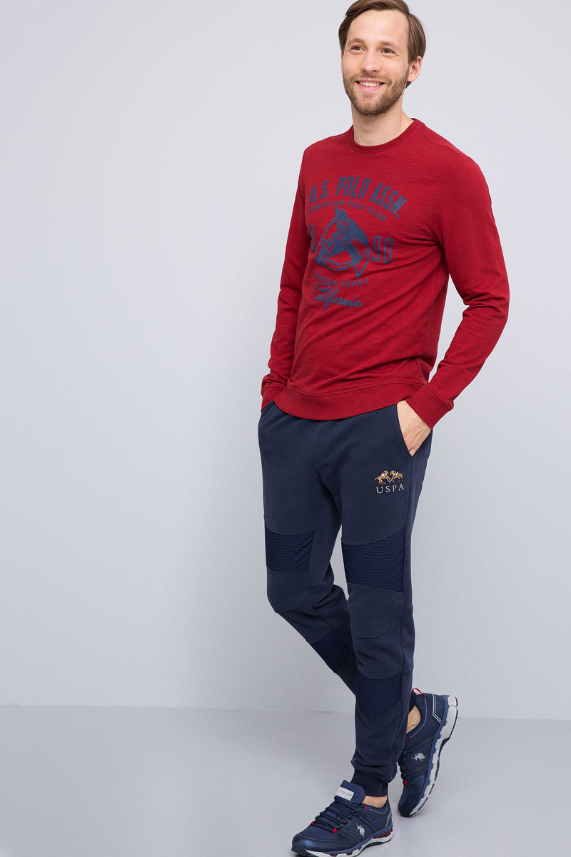 Свитшот мужской U.S. Polo Assn., цвет: бордовый. G081GL0820JAVEL. Размер L (52) набор для спальни u s polo assn набор для спальни