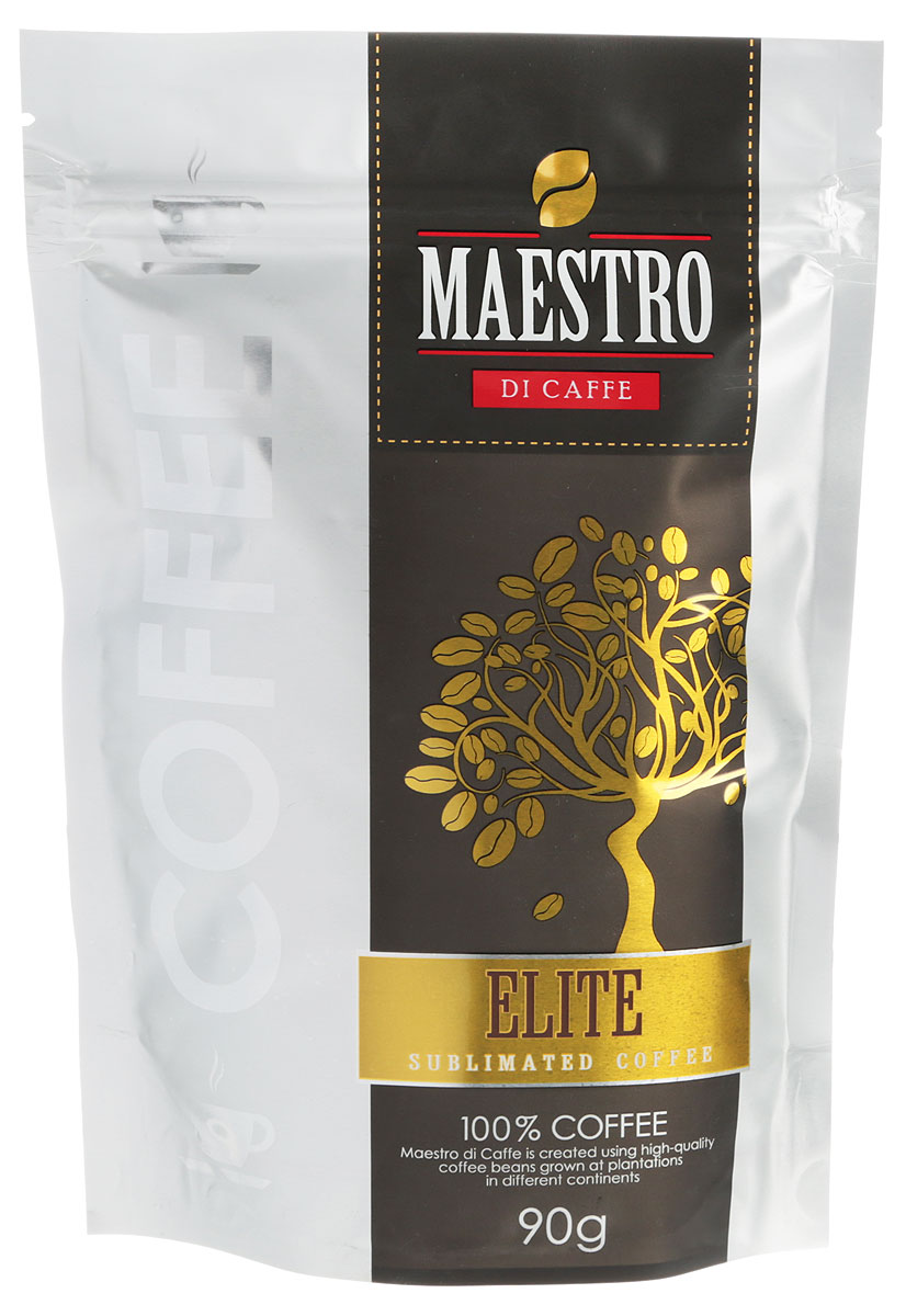 Maestro Di Caffe Elite кофе растворимый сублимированный, 90 г maestro di caffe superior кофе растворимый сублимированный 90 г