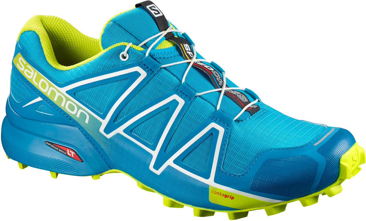 Кроссовки для бега мужские Salomon Speedcross 4, цвет: голубой. L40074600. Размер 11 (44,5)