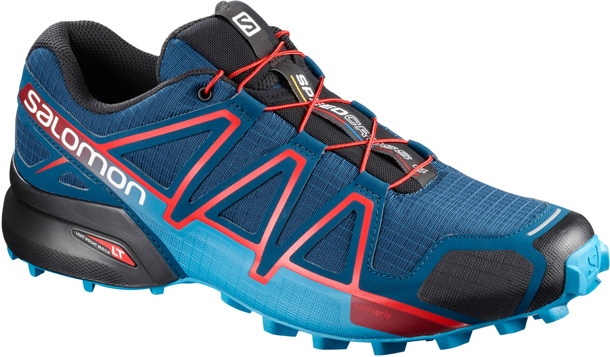 Кроссовки для бега мужские Salomon Speedcross 4, цвет: синий. L40079700. Размер 9 (42)