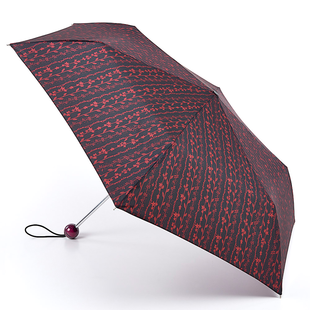 Зонт женский Fulton, механика, 3 сложения, цвет: бордовый. 553L/2824