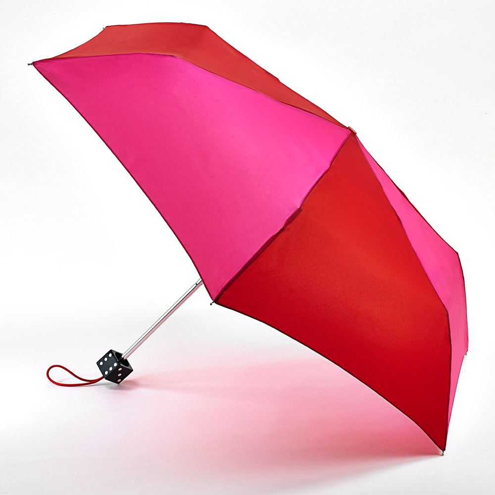 Зонт женский Fulton, механика, 3 сложения, цвет: розовый, красный. 718L/2548