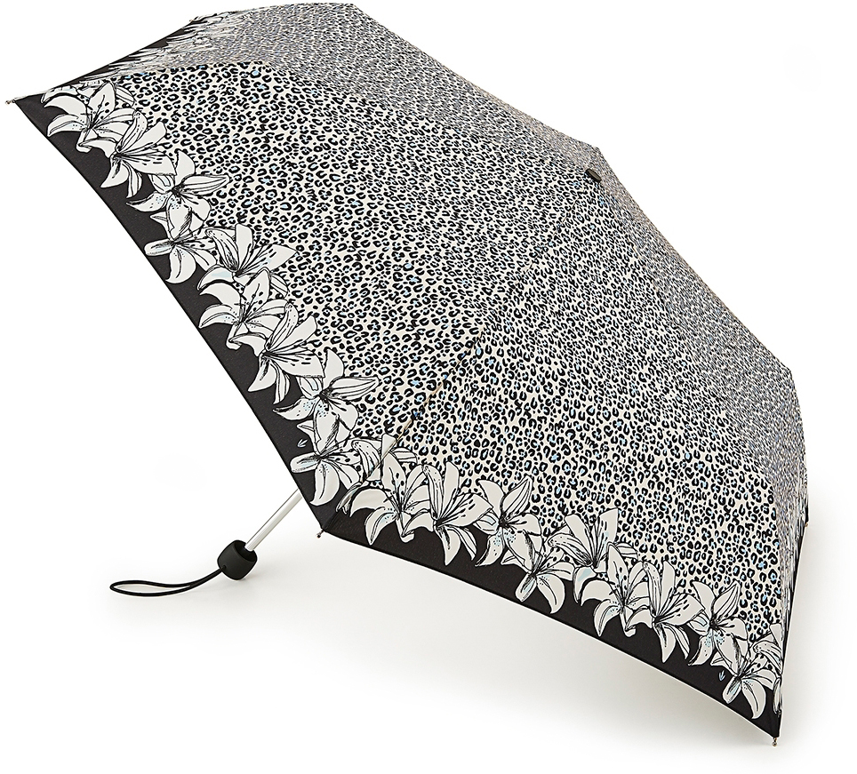 Зонт женский Fulton, механика, 3 сложения, цвет: серый. 553L/3167