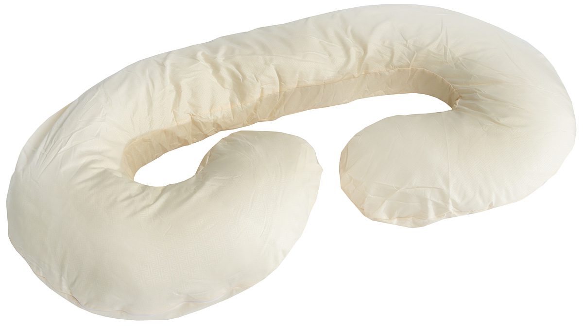 Body Pillow Подушка для беременных и кормящих С-образная цвет бежевый
