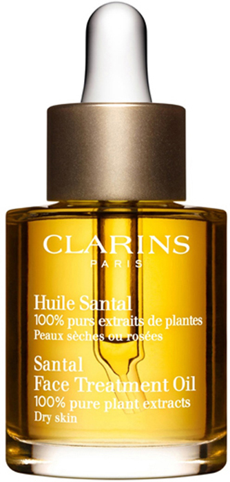 Clarins Масло для лица для сухой или красноватой кожи Santal, 30 мл clarins смягчающее масло для бритья clarinsmen 30 мл