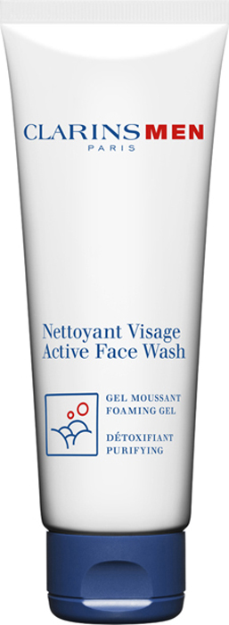 Clarins Очищающий гель для умывания Men Nettoyant Visage, 125 мл clarins men пенящийся гель для бритья men пенящийся гель для бритья