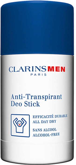Clarins Дезодорант-стик антиперспирант Men Stick Antiperspirant, 75 г crystal дезодорант crystal stick for men для мужчин 120 г