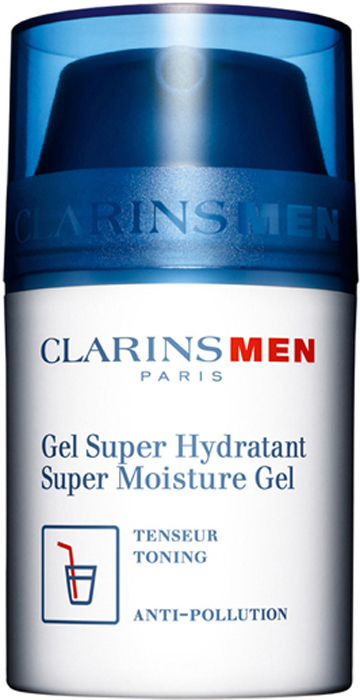 Clarins Интенсивно увлажняющий гель для лица Men Gel Super Hydratant, 50 мл clarins men пенящийся гель для бритья men пенящийся гель для бритья