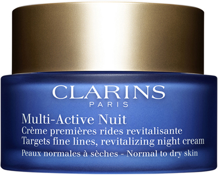 Clarins Ночной крем для предотвращения первых возрастных изменений с обновляющим действием для нормальной и сухой кожи Multi-Active, 50 мл