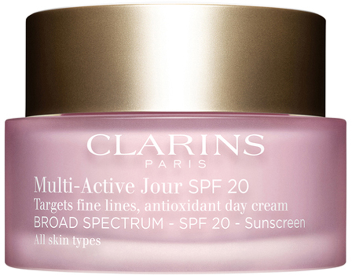Clarins Дневной крем для предотвращения первых возрастных изменений с антиоксидантным действием для любого типа кожи Multi-Active, SPF 20, 50 мл