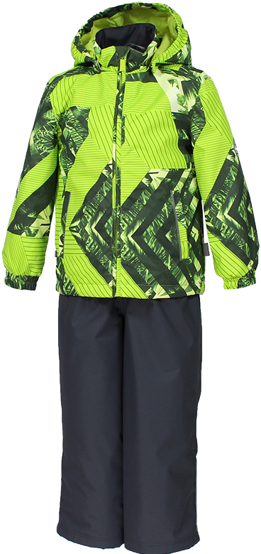 Комплект верхней одежды детский Huppa Yoko: куртка, брюки, цвет: лайм. 41190004-82347. Размер 98