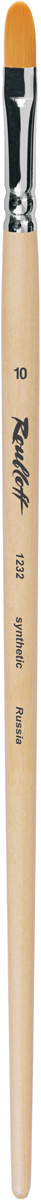 Roubloff Кисть 1232 синтетика овальная № 10 длинная ручка