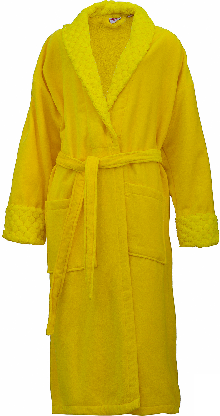 Халат женский Hobby Home Collection Angora, цвет: желтый. 15010008. Размер M (44/46)