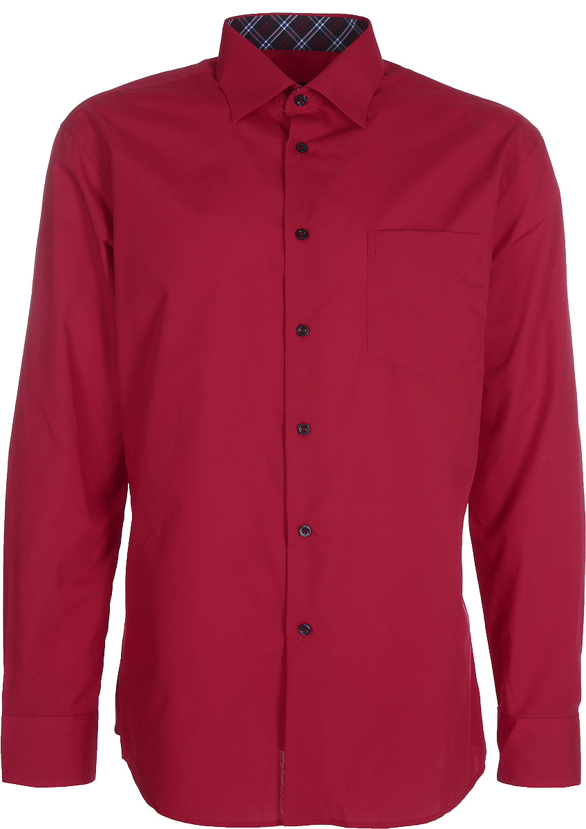 Рубашка мужская Casino, цвет: красный. c630/1/red/Z/1. Размер 39 (46-174/184)