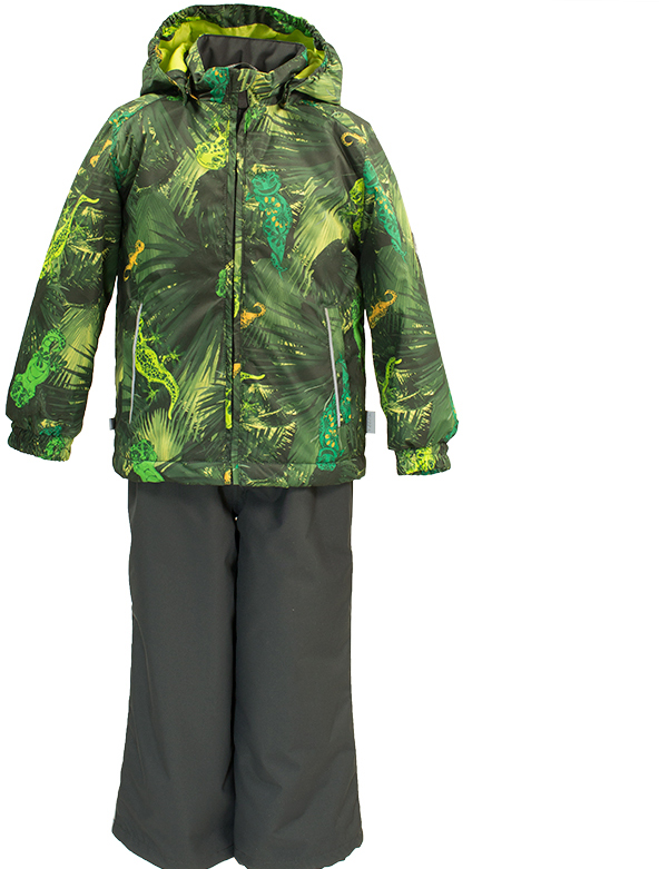 Комплект верхней одежды детский Huppa Yoko: куртка, брюки, цвет: лайм. 41190014-82147. Размер 98